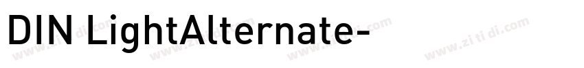 DIN LightAlternate字体转换